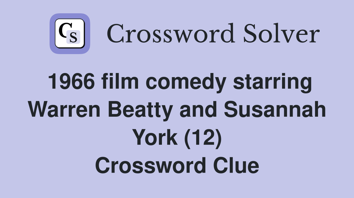 1966 film comedy starring Warren Beatty and Susannah York (12